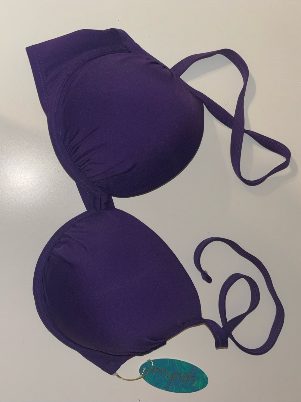 Mynah Purple Women's Padded Swim Top
